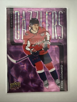 2025-26 Upper Deck Series 1 #DZ-41 Dazzlers Pink Ryan Leonard RC