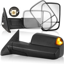 Pair Power Heated Tow Mirrors Compatible With 2002-2008 Dodge Ram 1500 2003-200