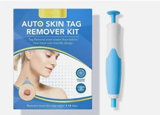 2-in-1 Micro Auto Skin Tag Remover Pen Tool Kit Painless Wart Skin Tag Removal