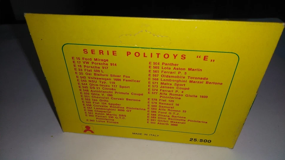 abarth 3000 POLITOYS EXPORT - e594- SCALA 1:43 - Immagine 2 di 4