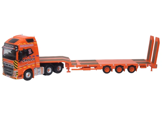 OXFORD DIECAST 76VOL4013 VOLVO FH4 GXL SEMI LOW LOADER CROUCH RECOVERY - OO G...