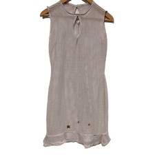 Marina Morena White Fishnet Dress Beach Coverup