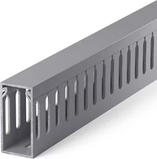 94.5In Cable Management Raceway Kit for Under Desk, Grey PVC, Safe Design