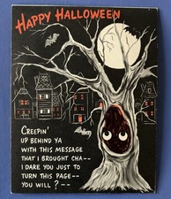 Vintage 1960s Halloween Greeting Card Hallmark