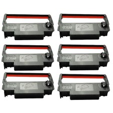 6 Pack ERC 30/34/38 Ink Ribbon Black/Red for Epson TM-U200 TM-U220 POS
