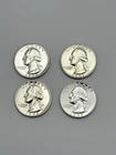 1956 1957 1958 1959 Washington Quarter Proof Silver 90% 4 Coin Lot #1134