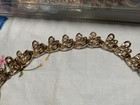 Coro signed vintage white enamel and gold tone leaf necklace — photo 7