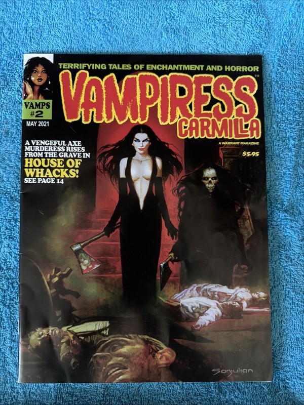 Vampiress Carmila Magazine May 2021 #2 Horror Sanjulian Warrant Publishing