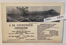 EARLY PRR PENNSYLVANIA RAILROAD ALTOONA PA. ROUNDHOUSE BEING BUILT NEW POSTCARD