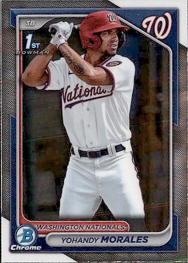 2024 BOWMAN PROSPECT 1ST CHROME WASHINGTON NATIONALS - YOHANDY MORALES #BCP-52