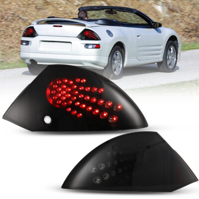 Tail Lights For 2000-2005 Mitsubishi Eclipse Smoke Lens LED Brake Rear Lamps