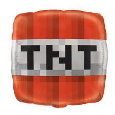 18″ Minecraft TNT – Foil Balloon
