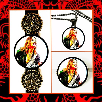 HALESTORM LZZY HALE   SET OF THREE   BRACELET   NECKLACE   PIN
