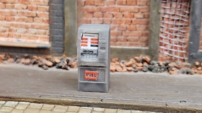 H0 Set 1:87 Geldautomat Bankautomat ATM Machine Geld-Automat + Aufkleber NEU