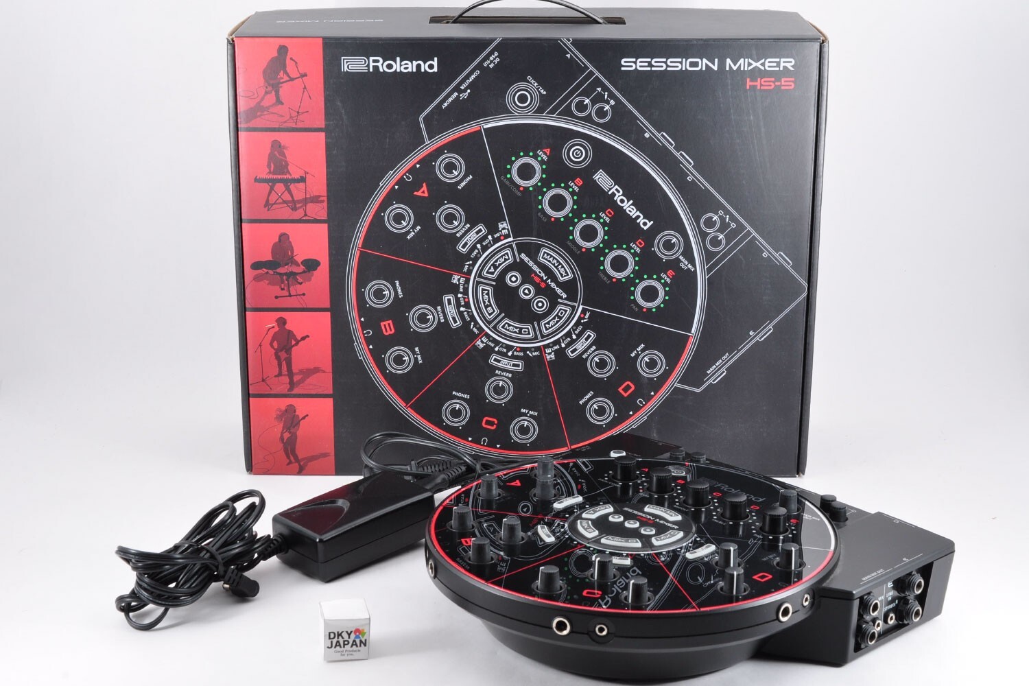 Roland HS-5 Session Mixer w/Original Box Adapter Used From Japan #Z6E0100