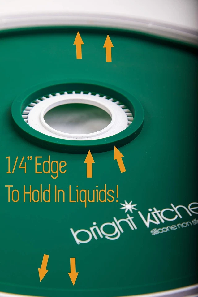 2 sábanas deshidratadoras de silicona de cuero de frutas con bordes - no tóxicas para Nesco Foto 4 de 4