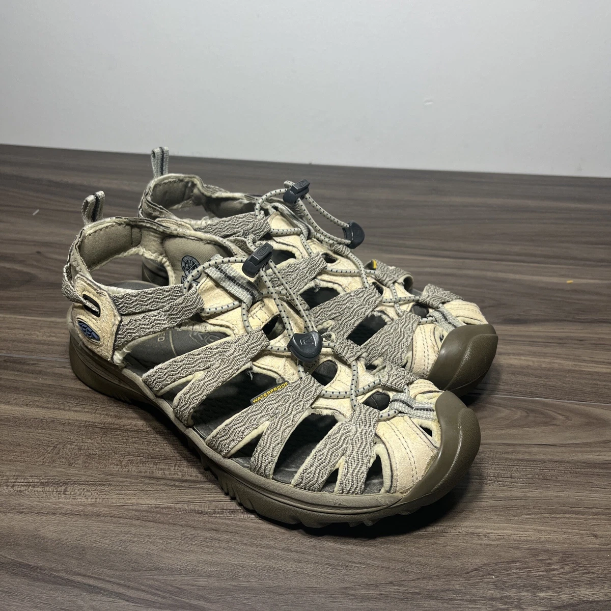 Keen Women s Whisper Sandal Agate Grey Blue Opal 1018226 Size 8.5 US