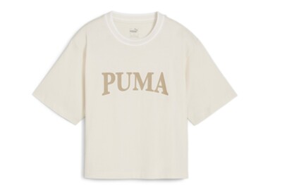 PUMA DAMEN T-SHIRT SQUAD GRAPHIC TEE 677903 87 SHIRT KURZARM CROPPED LOGO