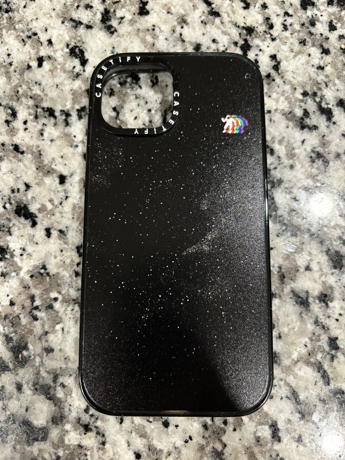 CASETiFY iPhone 15 Spaceman Themed Case in Sleek Black-image