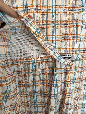 Lot De 2 Chemises Columbia PFG Homme 2XL - Pêche Ventilées Orange/bleu, Occasion