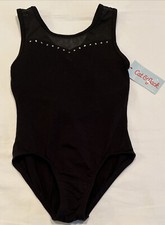 Cat  Jack Girls Black Leotard NWT size Small 6/6X