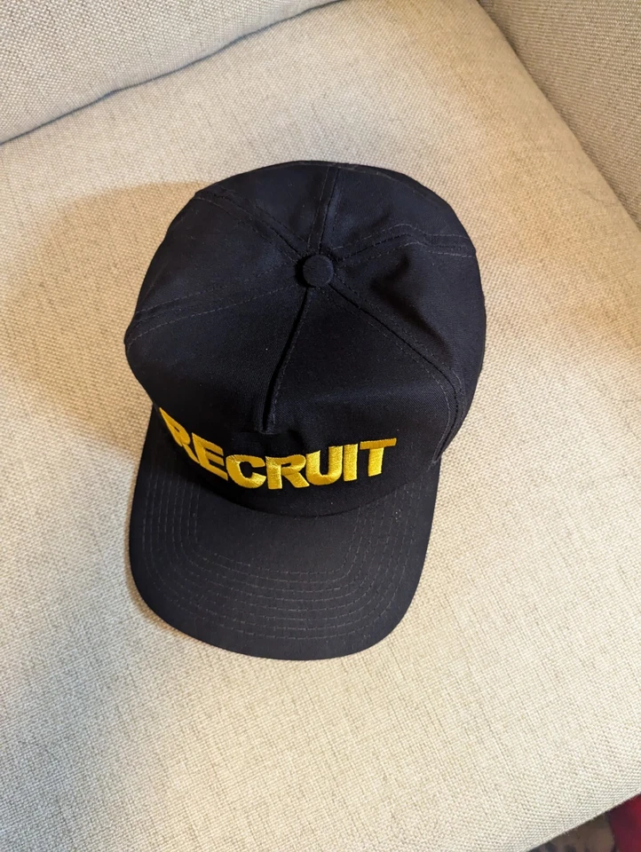 Vintage SnapBack Hat Military Recruit Made In USA Trucker Cap Hat - Image 2 of 4