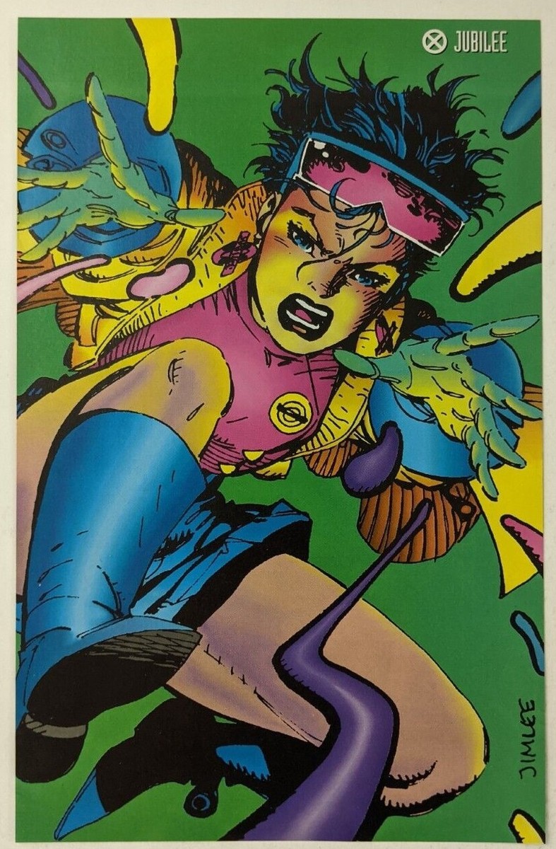 Mystique Jubilee X-Men Trading Cards Comic Poster Art Pin-Up