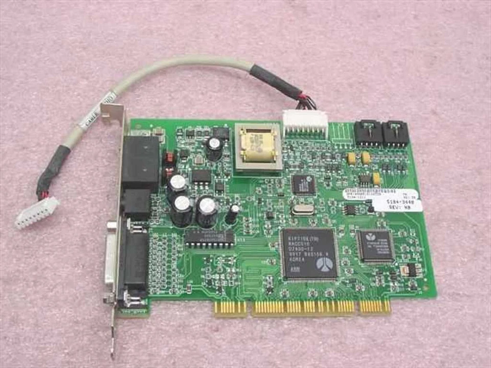HP 5184-3448 Rev. HB PCI Voice Fax Modem Card with Cable - Image 2 of 4