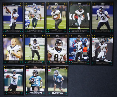 2007 Topps Jacksonville Jaguars Team Set of 13 Football Cards