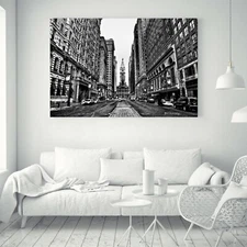 Urban Art Architecture Black White Paint Silk Canvas Poster Decor Unframed A817