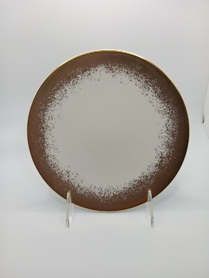 Lenox LX Collective Porcelain Salad Dessert Plate 7.5'' White Gold Speckled Rim
