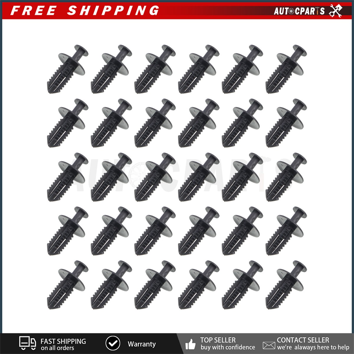 100PCS Fits For MERCEDES_BENZ Liner Rivet Push Type Clip Retainer