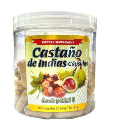Castaña de Indias (Horse Chestnut) 90 Capsules 100% Natural