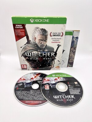 The Witcher 3: Wild Hunt Xbox One Videospiel + Soundtrack Disc & Karte PAL UK