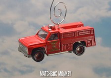 Emergency Rapid Response Rescue Truck Engine Christmas Ornament Fire Adorno