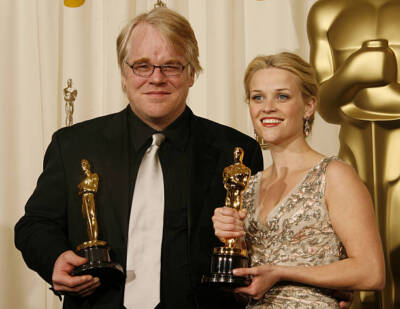 Philip Seymour Hoffman Reese Witherspoon at the Kodak Theatre in H- Old Photo