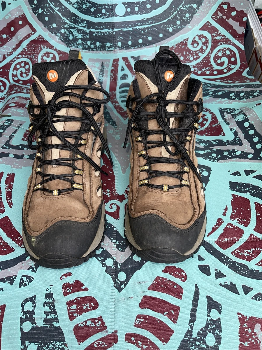 Merrell Mens Size 11 Radius Mid Cocoa Brown Waterproof Trail  display picture 3