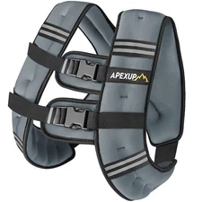 	APEXUP Weighted Vest with 5lbs/10lbs/15lbs/20lbs/25lbs/30lbs Weights and	