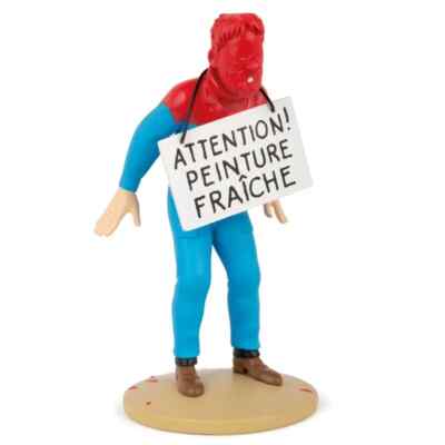 HERGE TINTIN Figur Figurine Captain Haddock Red Paint Face Resin Figure