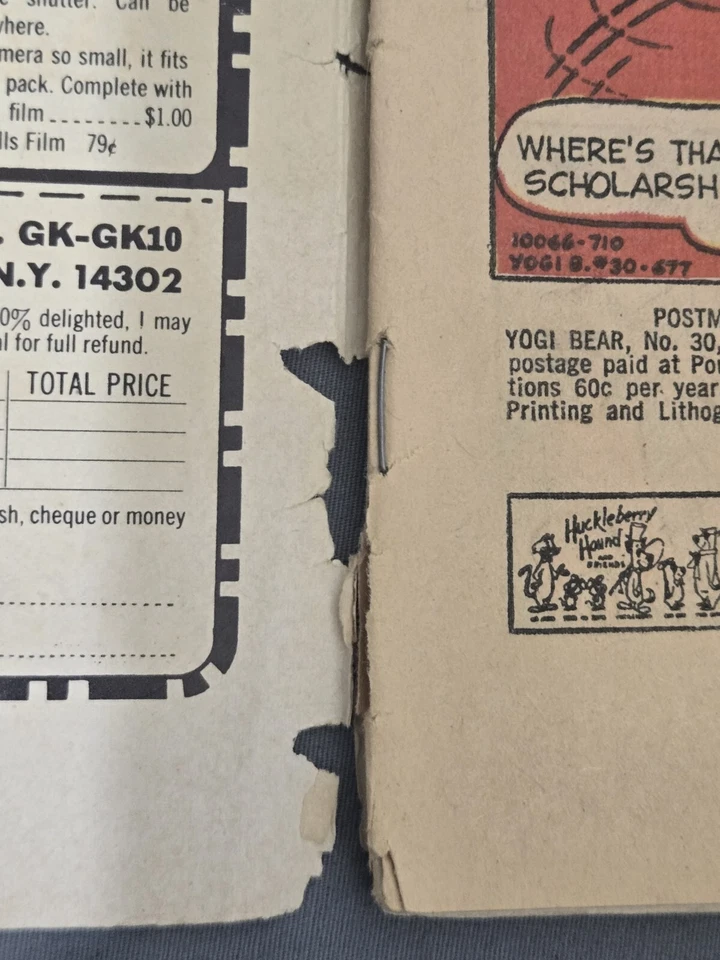 gold key comic yogi bear goes to college hanna-barbera 1960 - Image 4 of 4