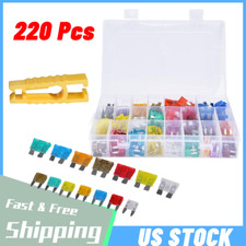 220pc Blade Fuse Assortment Auto Car Truck Motorcycle Fuses Kit Set ATC ATO ATM