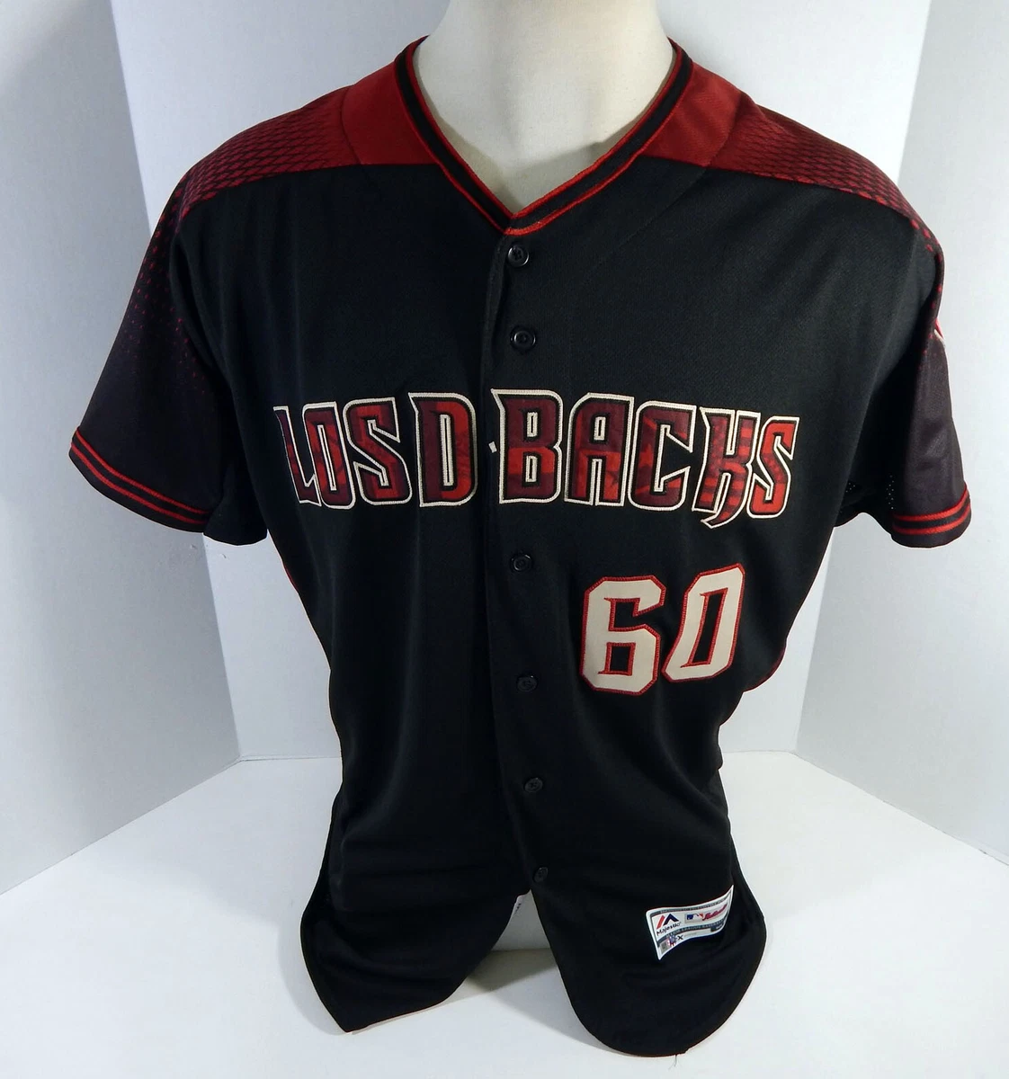 2019 Arizona Diamondbacks Luis Urueta #60 Game Issued Used Black Jersey  D-Backs