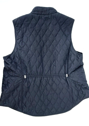 CROFT & BARROW QuiltedBlack Sz 2X Full zip snap pockets Lined EUC - Picture 6 of 6