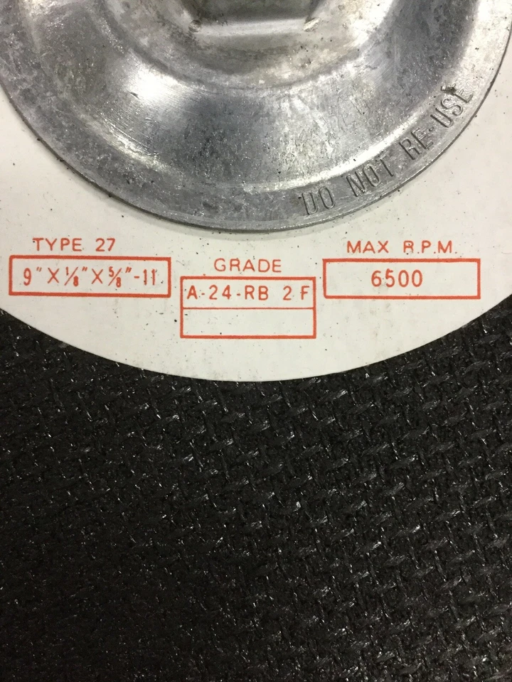 Estuche de 10 muelas abrasivas de metal Jepson 9" X 1/8" X 5/8"-11 Foto 3 de 3