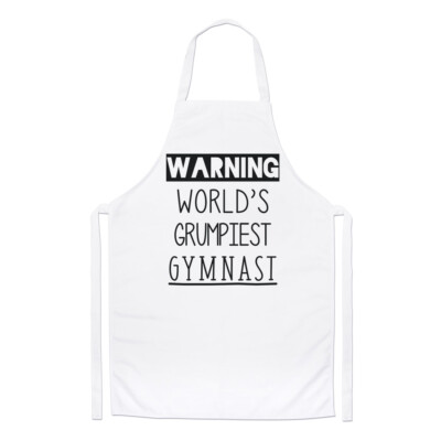 Warnung Weltweit mürrischste Turner Köche Schürze genial beste Gymnastik Kochen
