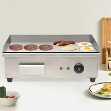 3000W 22" Commercial Electric Countertop Griddle Flat Top Grill Hot Plate BBQ