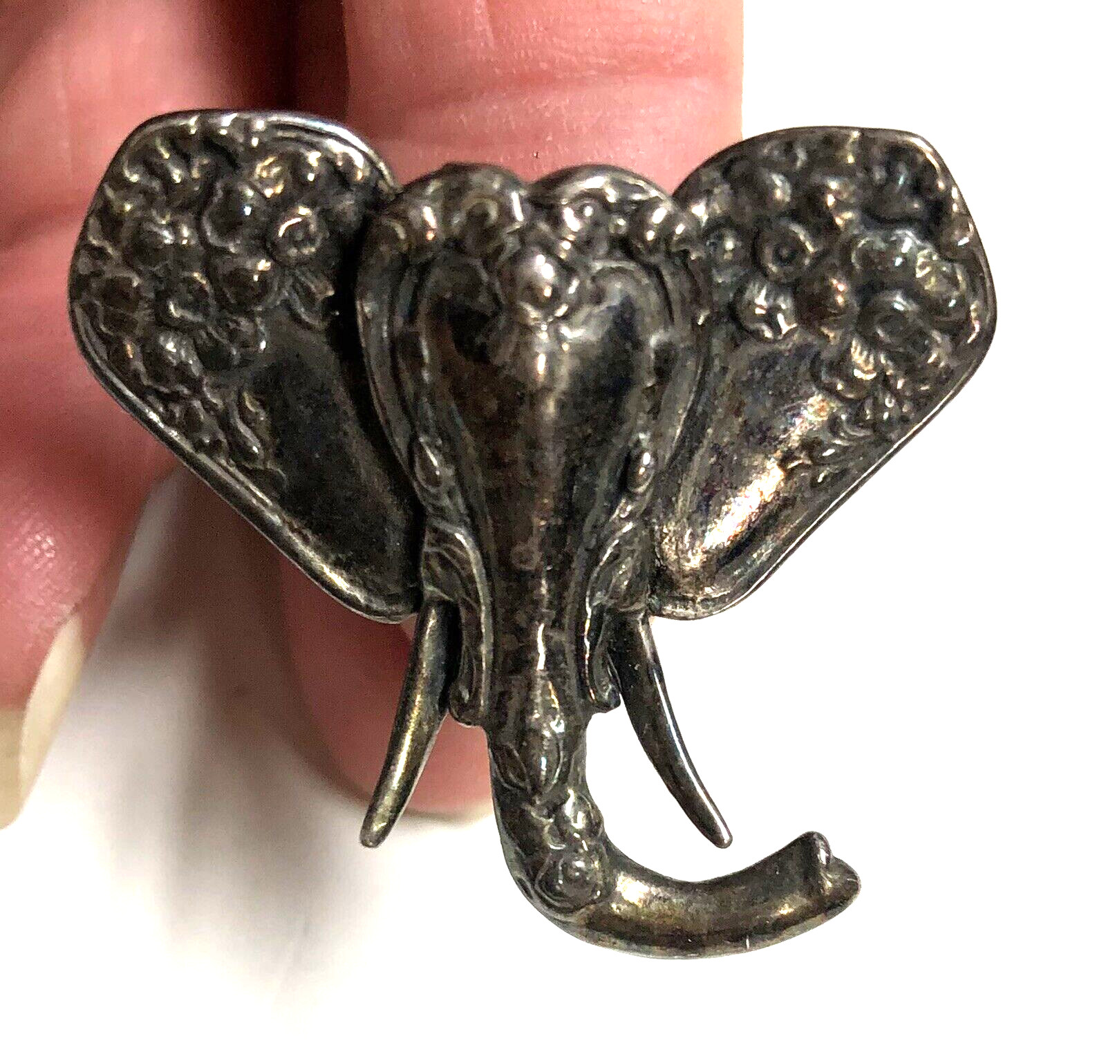 Artisan ELEPHANT Ring - Made from Flatware - image 1
