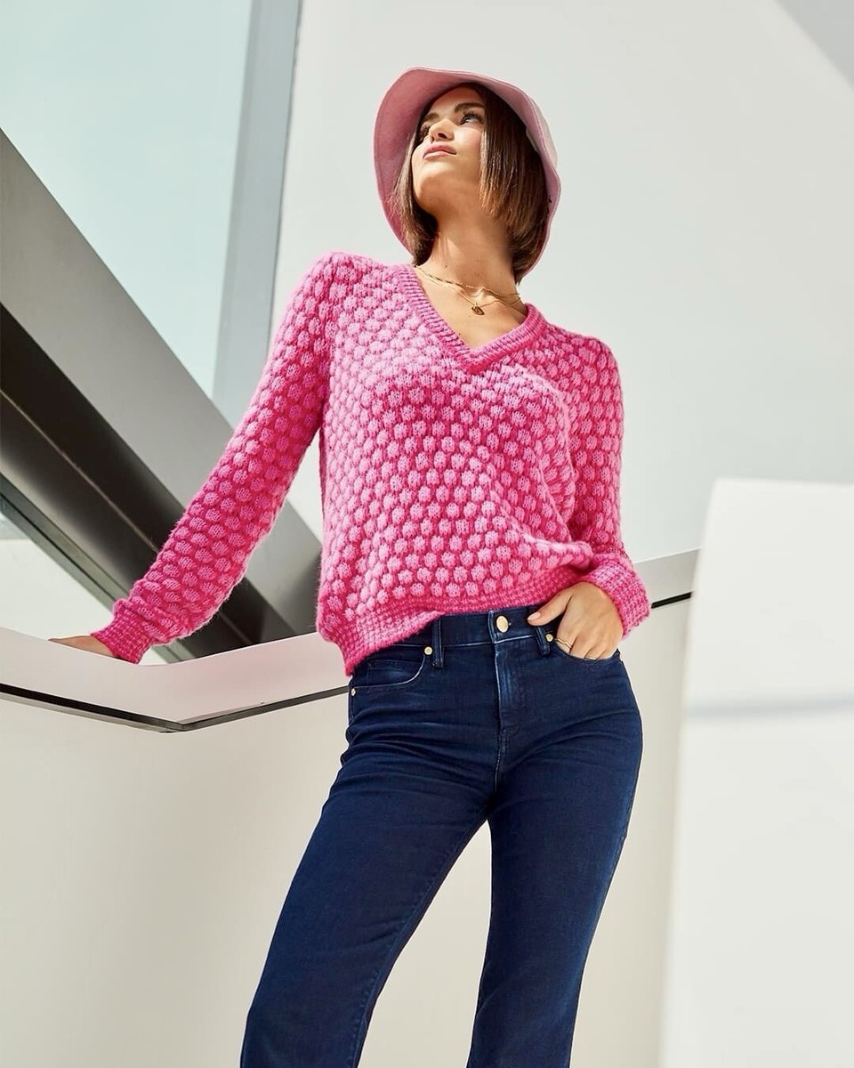 Lilly Pulitzer NWT Brista Sweater Pink Palms Honeycomb $128 Size