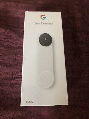 Google Nest Doorbell, Wireless Battery - Snow (GA01318-US)