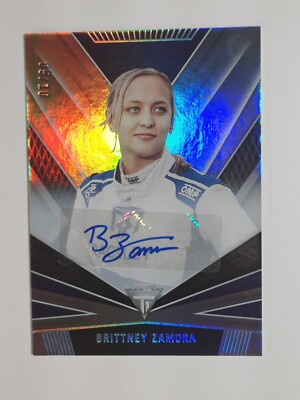 Brittney Zamora 2023 Panini Chronicles Titanium Holo Silver Auto SSP /10 